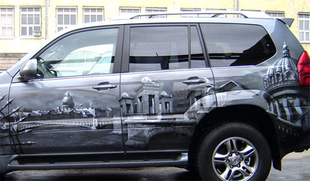 Shabovta.ru: Рисунок на автомобиль, Роспись авто, аэрография Проект «Санкт-Петербург»